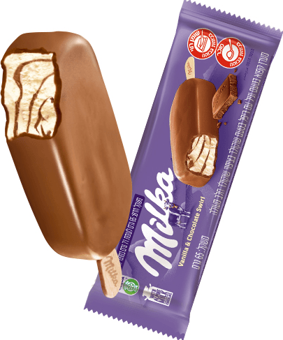 שלגון מילקה וניל ריפל שוקולד